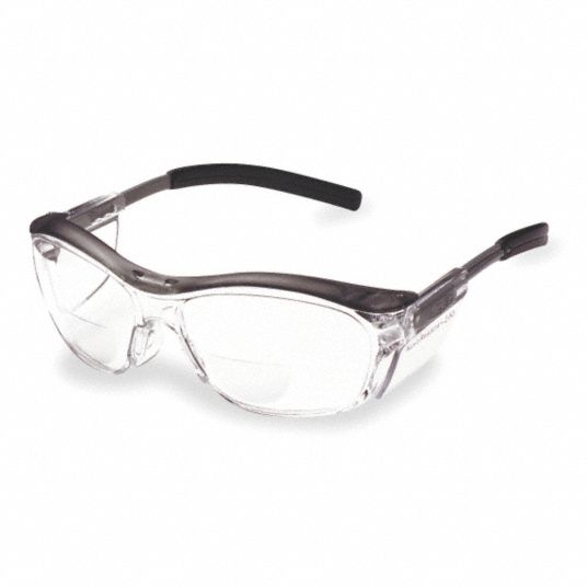 3m Bifocal Safety Reading Glasses Anti Fog Traditional Frame Full Frame 250 Clear Gray 0639