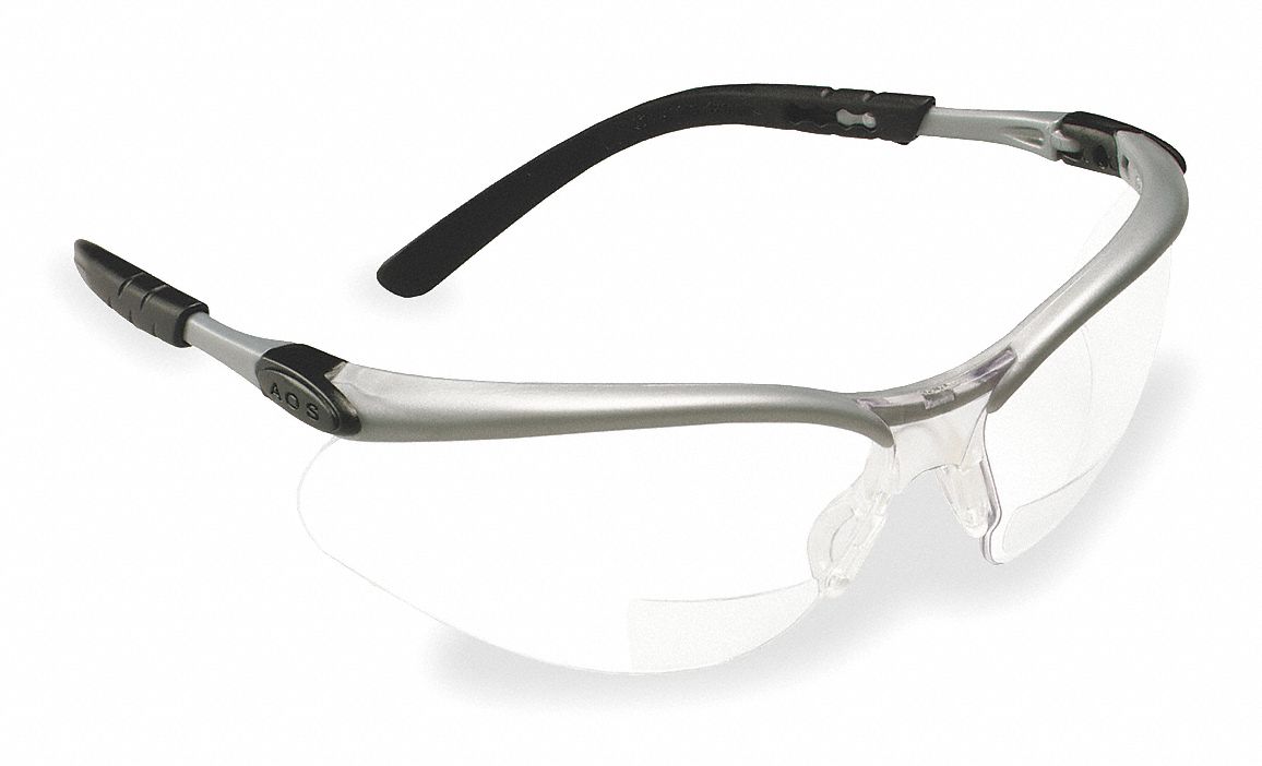 3m Clear Anti Fog Bifocal Safety Reading Glasses 2 5 Diopter 5pa85 11376 00000 20 Grainger