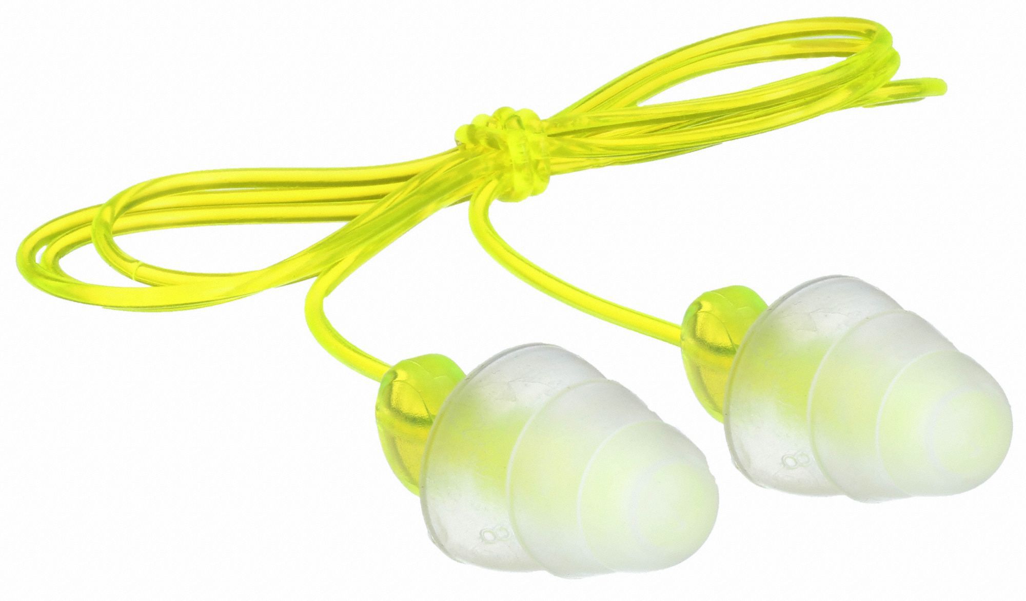 BOUCHONS D'OREILLE, R&Eacute;UTILISABLES, POLYM&Egrave;RE &Eacute;LASTOM&Egrave;RE/VINYLE, M, 3 BRIDES, 26 DB, FILAIRES, &Agrave; ENFONCER