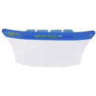 FACESHIELD VISOR, CLEAR, POLYESTER, 11 7/8X5¾X0.04 IN, FOR USE WITH SPLASH SHIELD FRAMES