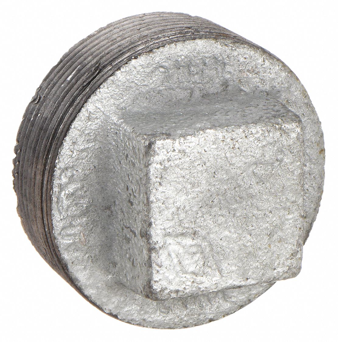 SQUARE HEAD PLUG: MALLEABLE IRON, 1½ IN, MALE NPT THREAD, CLASS 300