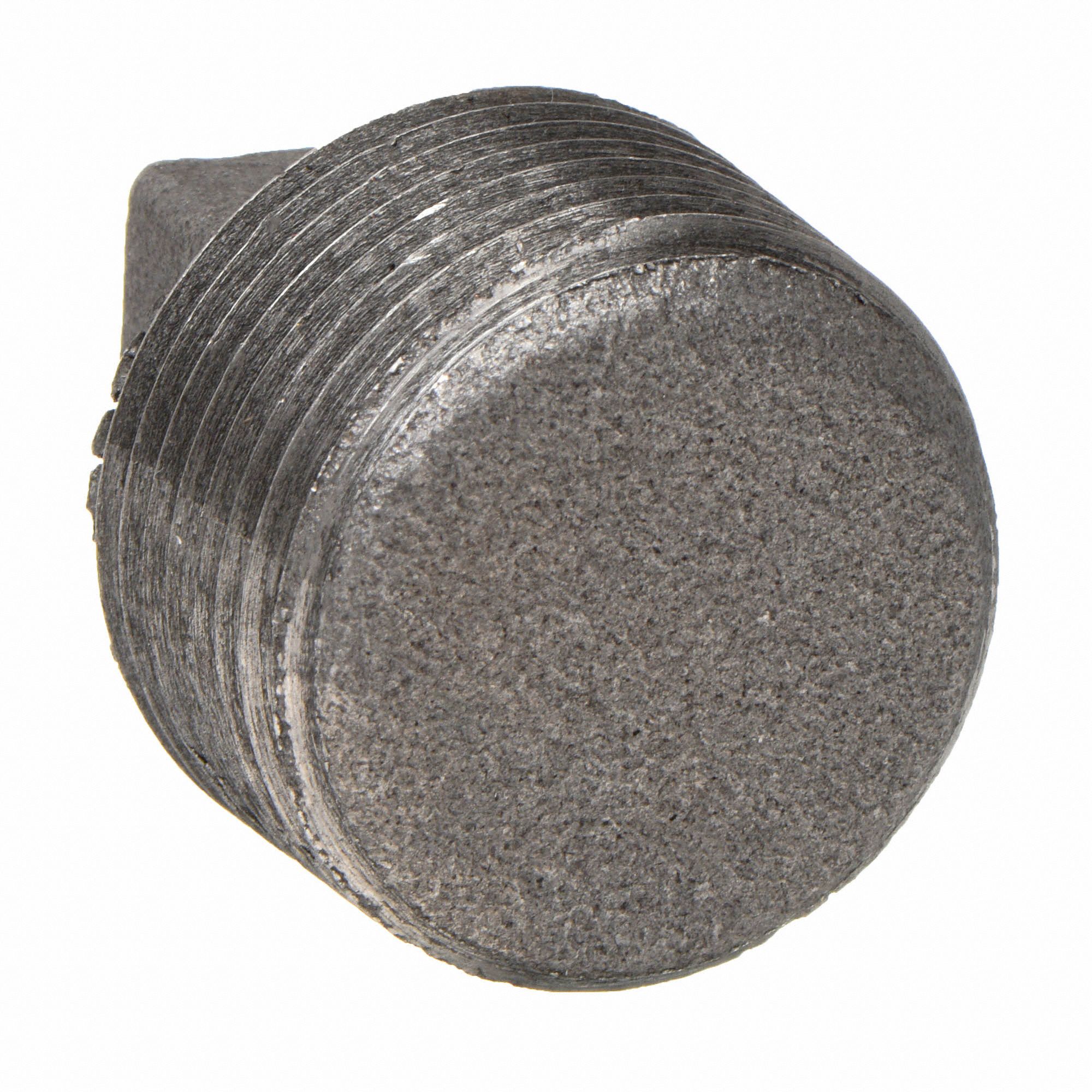 GRAINGER APPROVED Square Head Plug Malleable Iron, 1 in Pipe Size