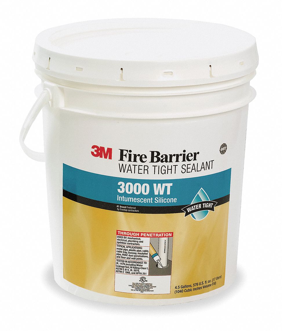 3M, Caulk, Gray, Fire Barrier Sealant 5PB383000WT4.5GAL Grainger