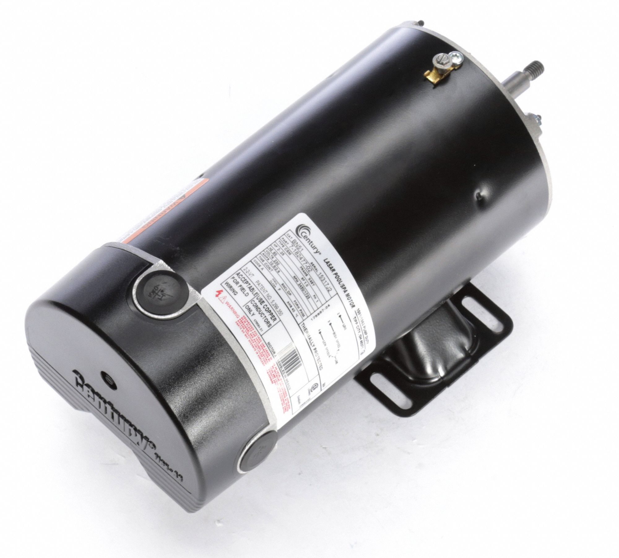 CENTURY Pool and Spa Pump Motor Hole Mounting, 2, 1/4 HP, 1 Motor