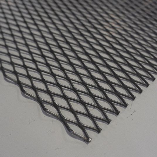 GRAINGER APPROVED Expanded Sheet Carbon Steel, 1008, 8 ft Lg, 4 ft Wd