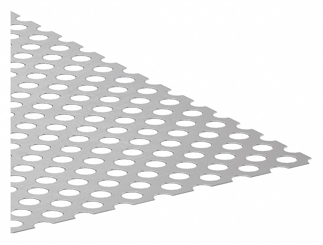  Perforated Metal Sheet - Perforated Stainless Steel Sheet,  11.8 x 11.8 Stainless Steel Preforated Sheet, 0.12 Hole, 0.035  Thickness : Industrial & Scientific