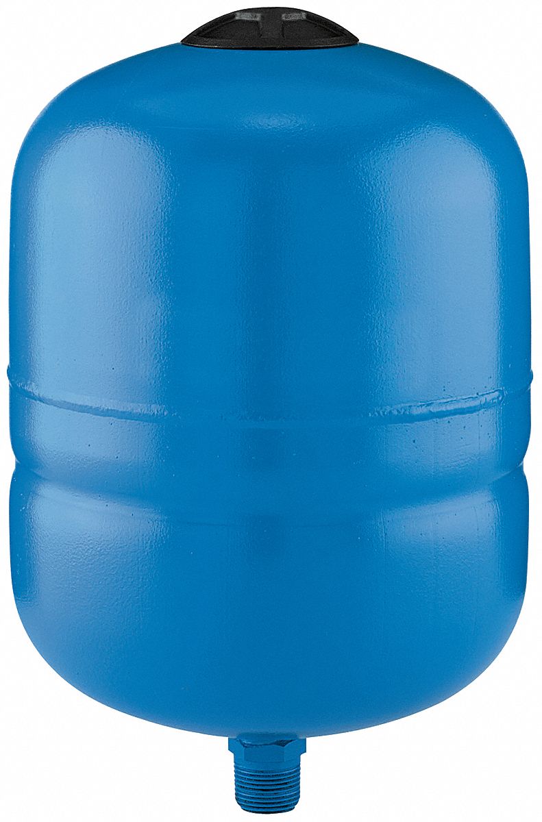 DAYTON Water Tank PreCharged, 5 gal Tank Capacity, Vertical, 20 psi Precharge Pressure, Steel