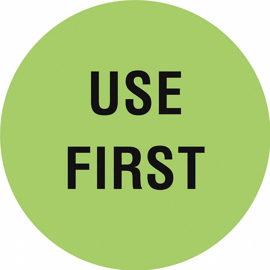 INVENTORY CONTROL LABEL,USE FIRST,PK1000