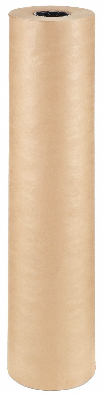 KRAFT PAPER, 48 IN ROLL W, 600 FT ROLL L, 48 POUND ROLL WT, POLY COATED