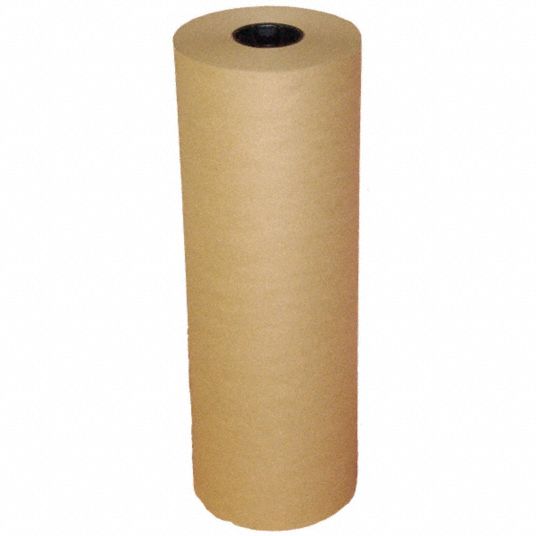 935867-4 Kraft Paper, Roll, 35 lb. Basis Weight, Roll Width 36, Roll  Length 600 ft