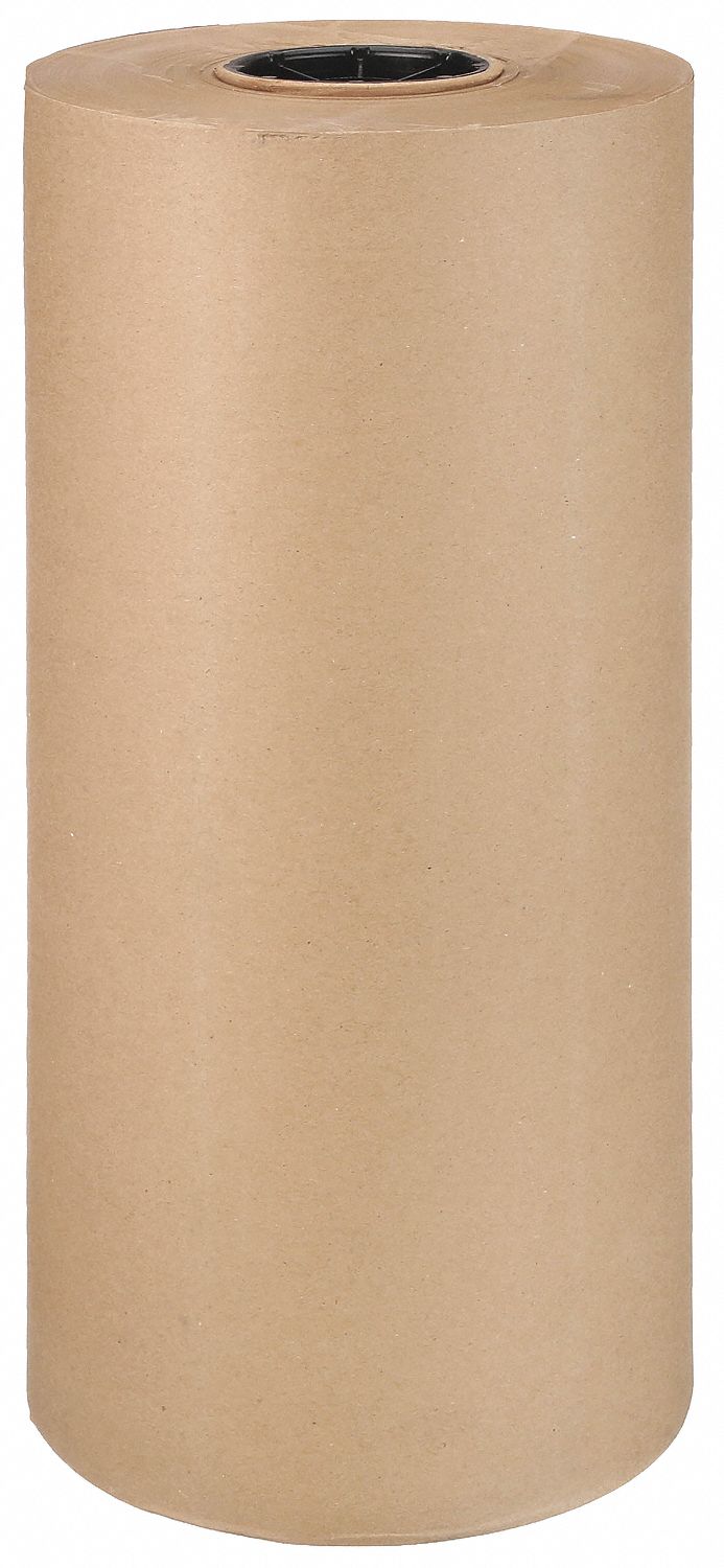 KRAFT PAPER, 18 IN ROLL W, 900 FT ROLL L, 18 POUND ROLL WT, 40 POUND BASIS WT