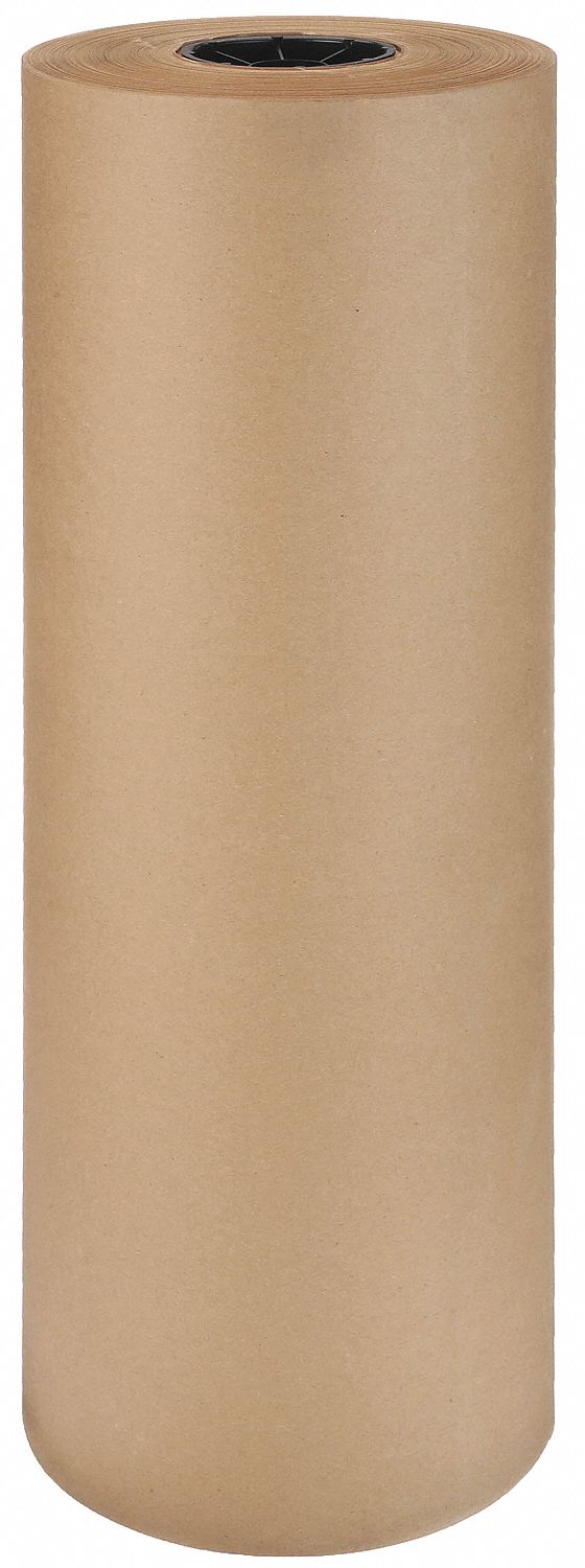 KRAFT PAPER, 24 IN ROLL W, 600 FT ROLL L, 24 POUND ROLL WT, 60 POUND BASIS WT