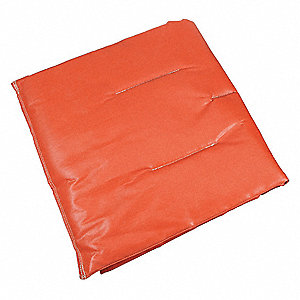 Welding Pad, 3 ft W, 3 ft L, Red
