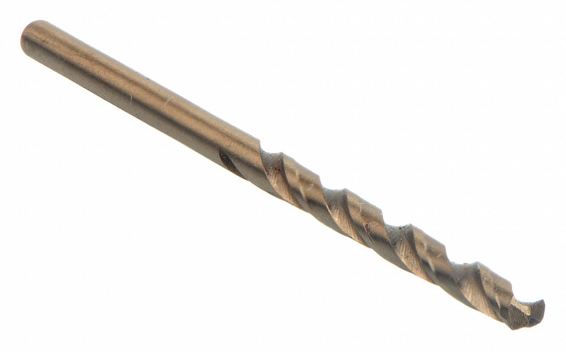 JOBBER LENGTH DRILL BIT, #10 DRILL BIT SIZE, 2-5/16 IN FLUTE L, 3⅝ IN L, 135 °