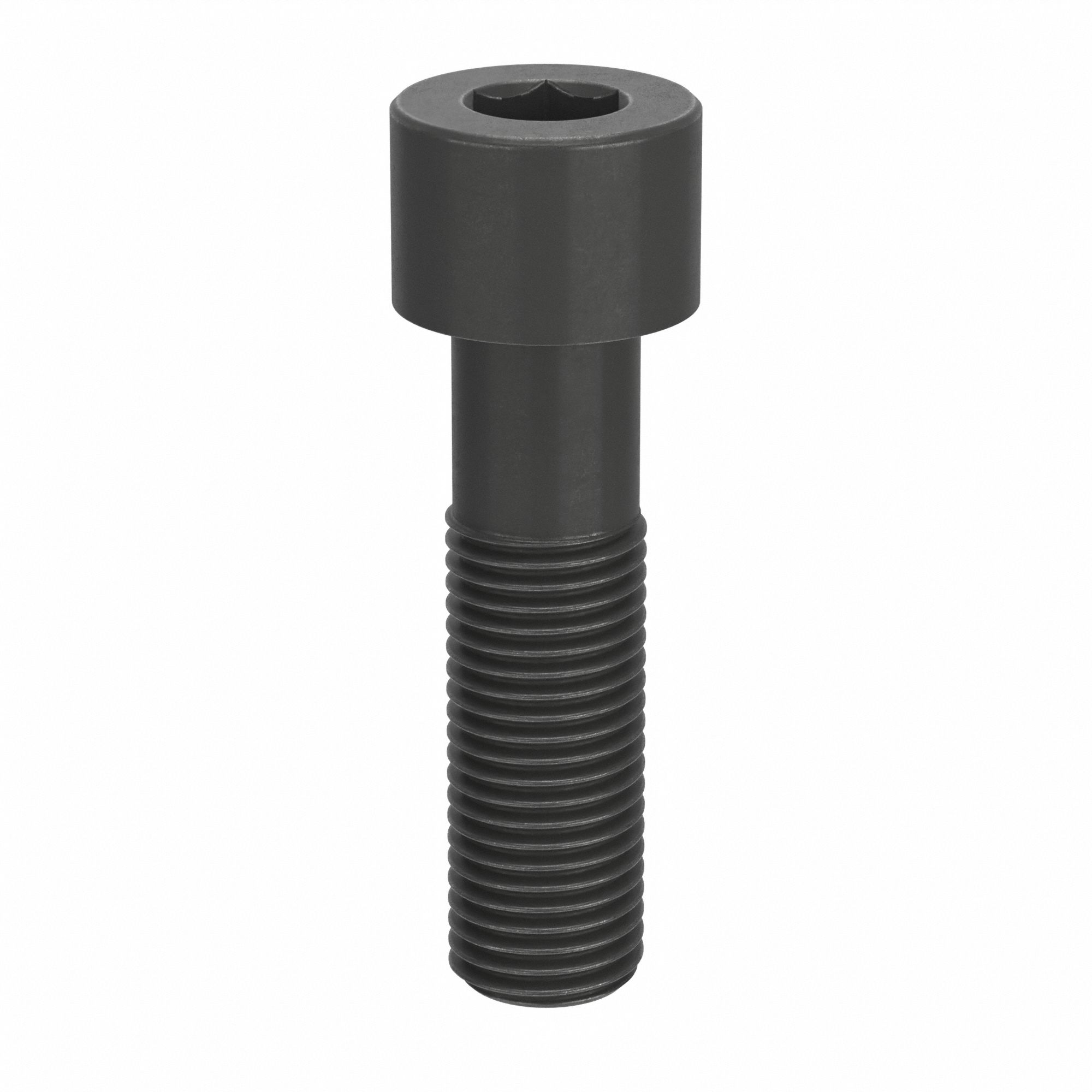 Socket Head Cap Screw: 1 1/4"-7 Thread Size, 4 1/2 in Lg, Std, Black Oxide, Alloy Steel