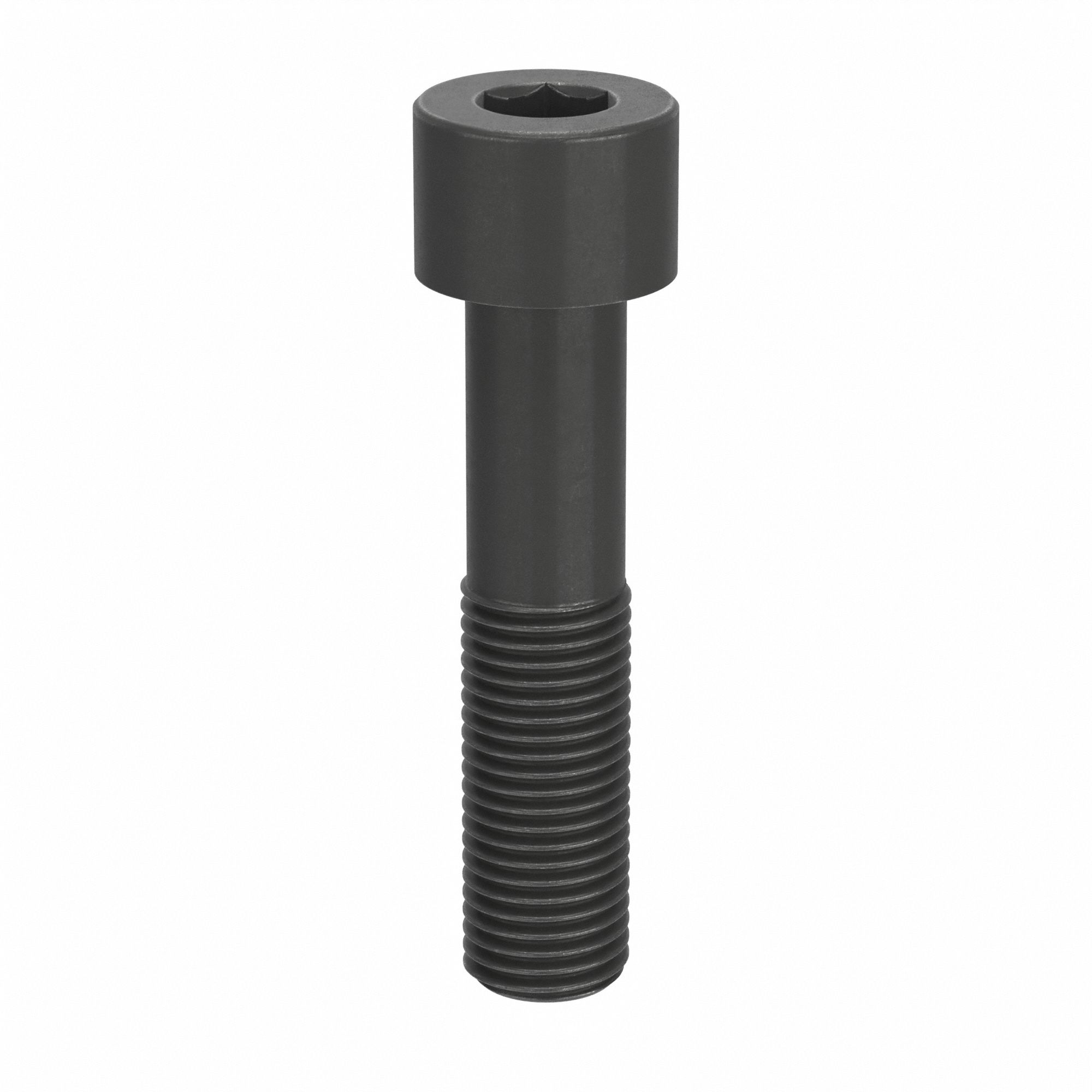 Socket Head Cap Screw: 1 1/4"-7 Thread Size, 5 1/2 in Lg, Std, Black Oxide, Alloy Steel