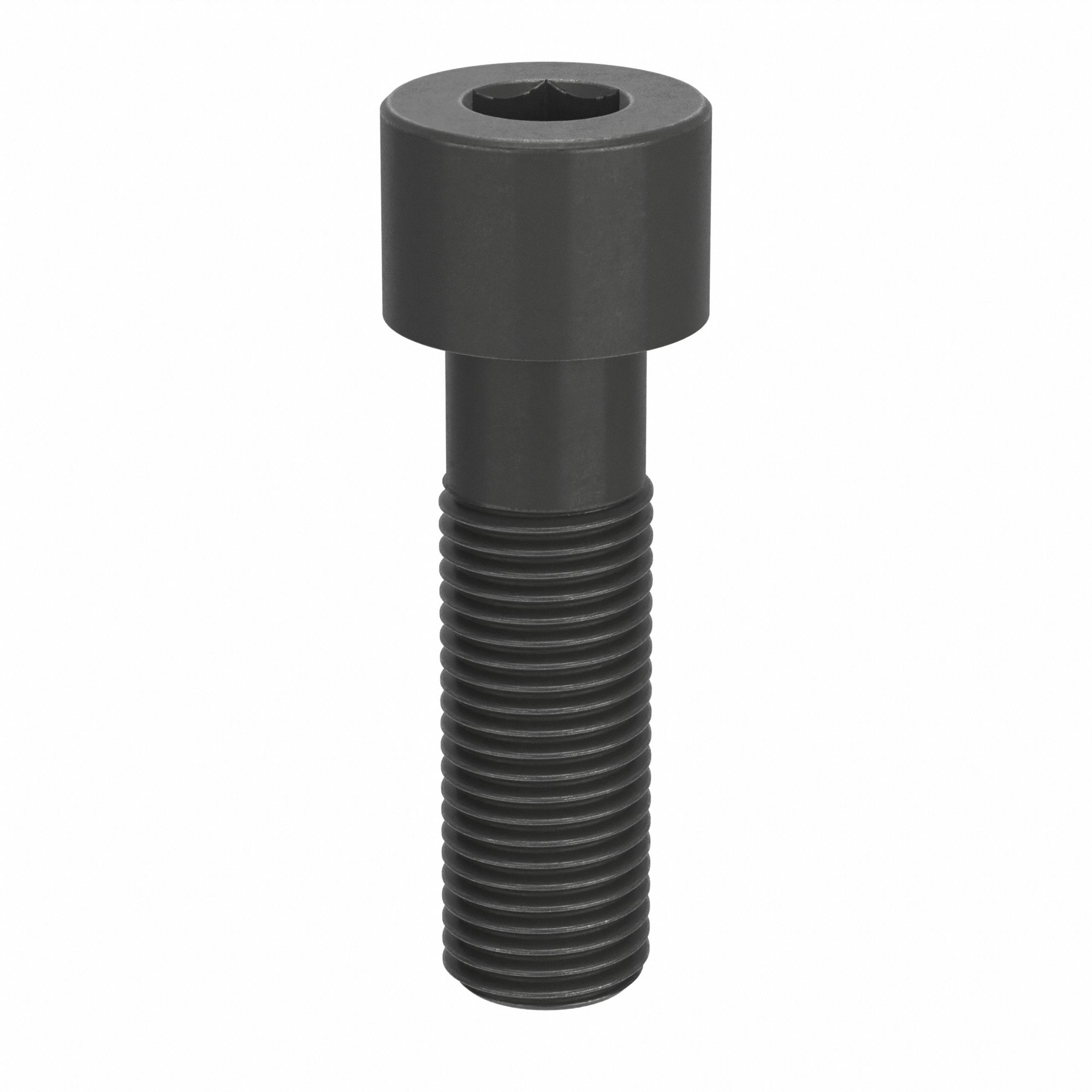 Socket Head Cap Screw: 1 1/2"-6 Thread Size, 5 in Lg, Std, Black Oxide, Alloy Steel, 1.5 in Head Ht