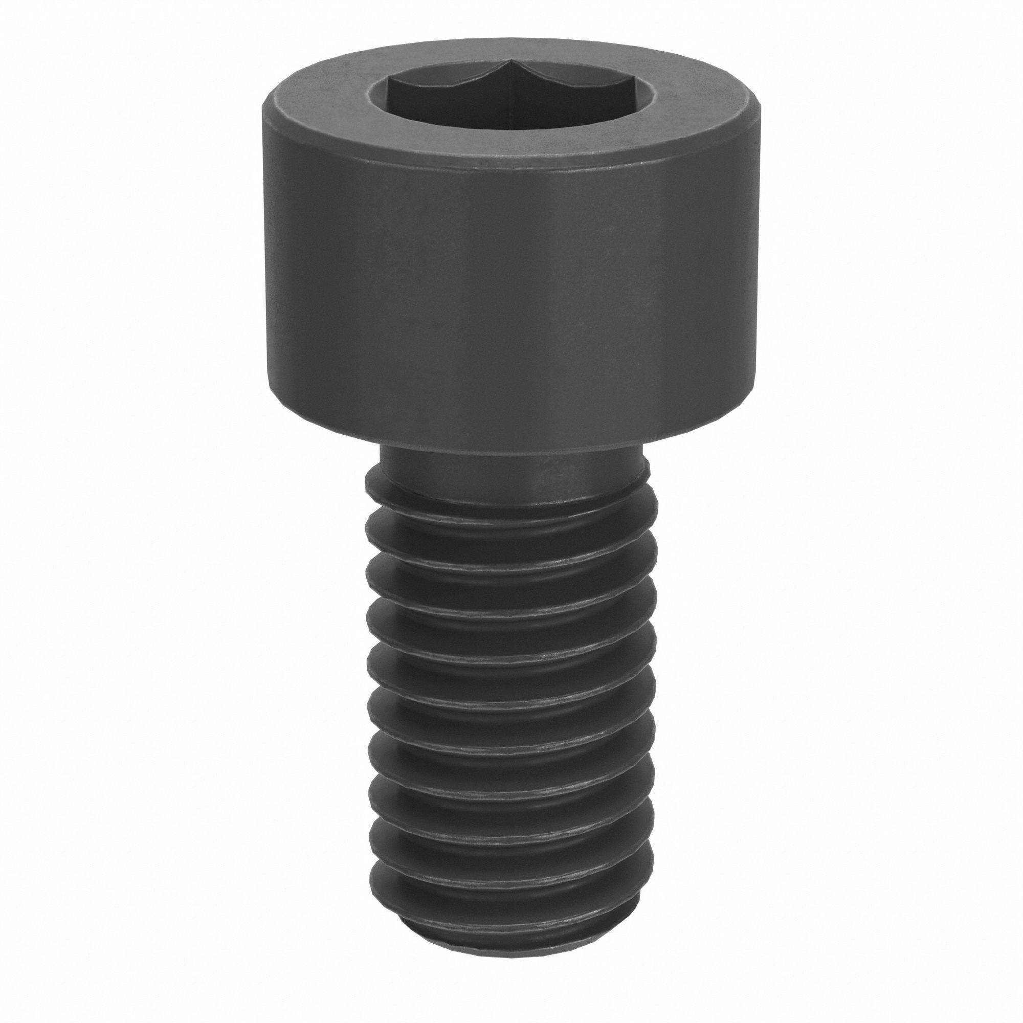 Socket Head Cap Screw: #10-32 Thread Size, 3/8 in Lg, Std, Black Oxide, Alloy Steel, 100 PK