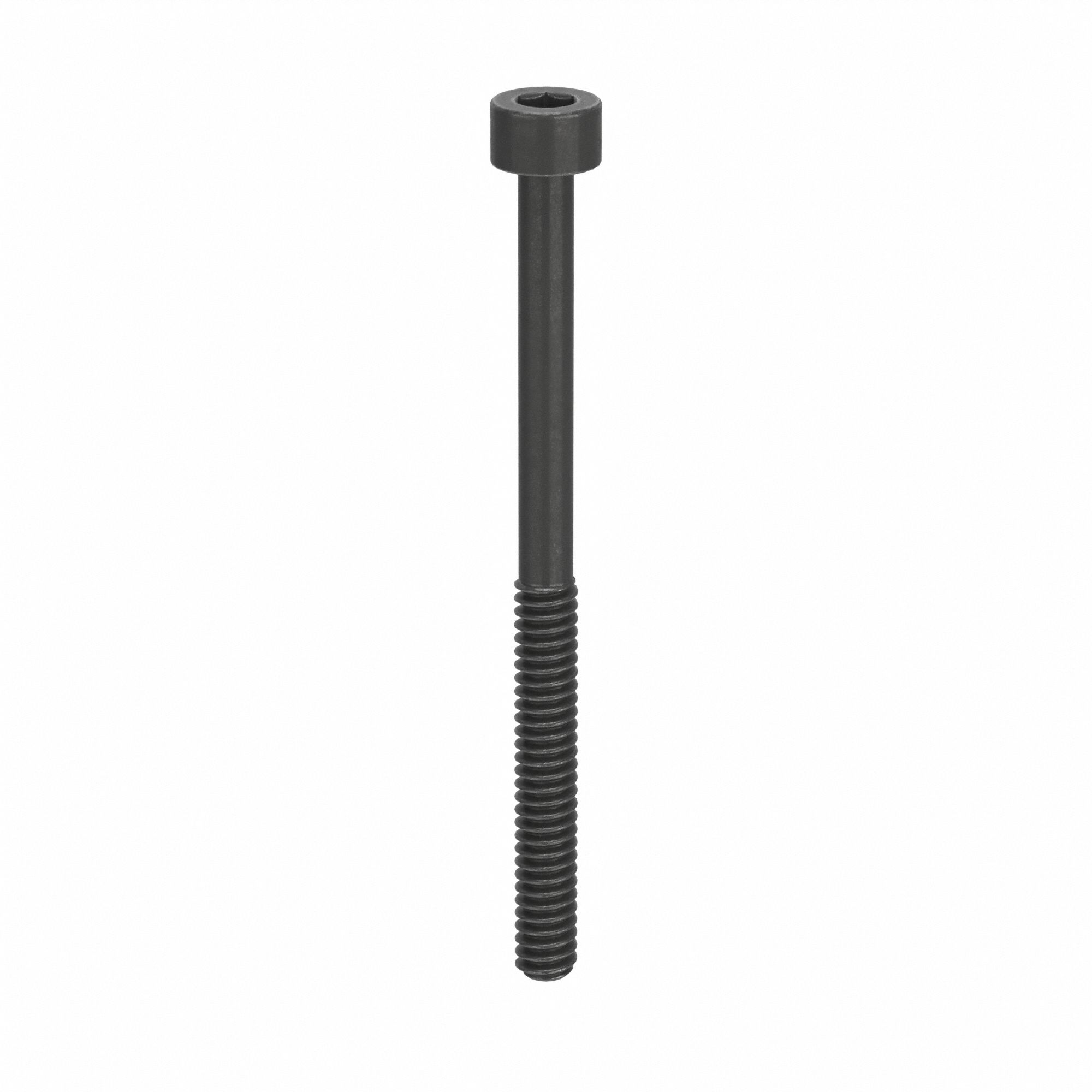 Socket Head Cap Screw: #4-40 Thread Size, 1 1/2 in Lg, Std, Black Oxide, Alloy Steel, 100 PK