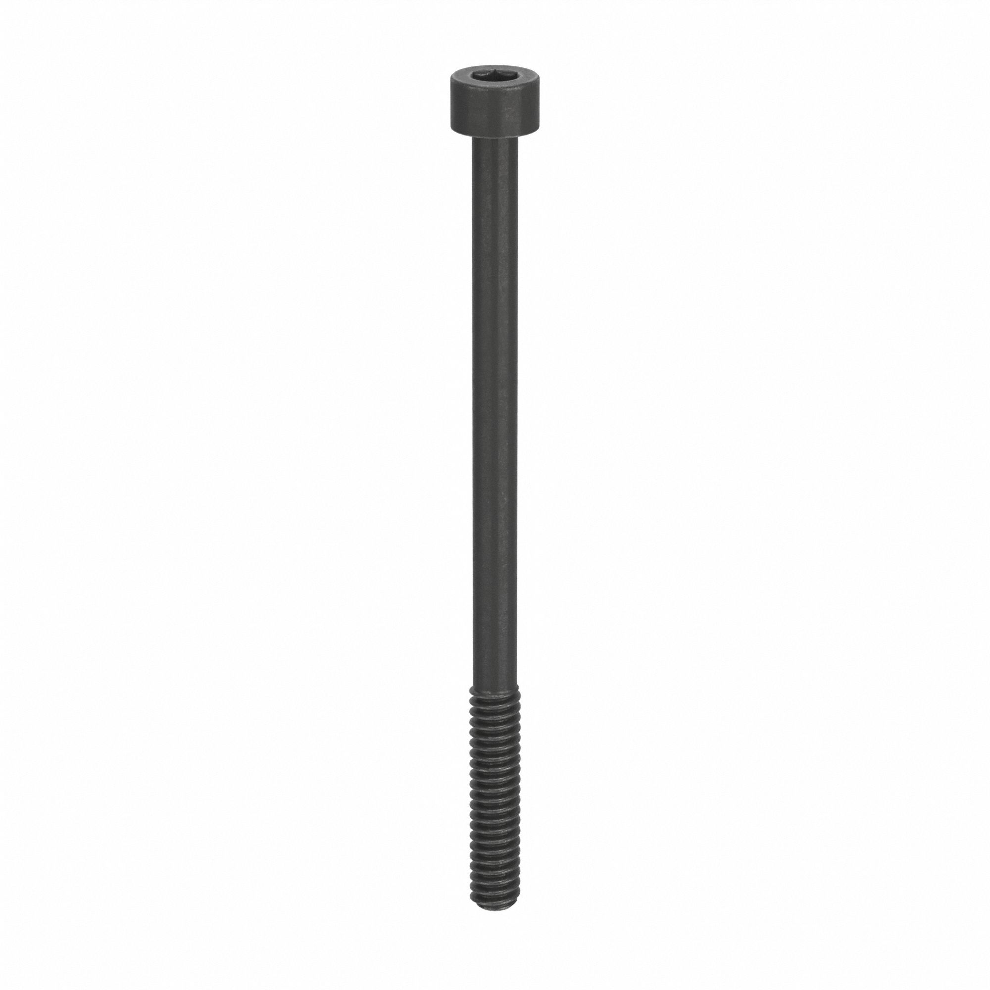 Socket Head Cap Screw: #10-24 Thread Size, 3 in Lg, Std, Black Oxide, Alloy Steel, 100 PK