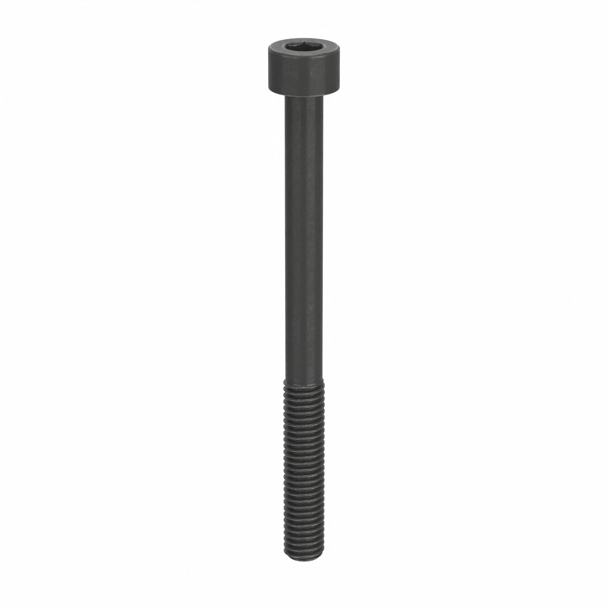 Socket Head Cap Screw: #10-32 Thread Size, 2 1/4 in Lg, Std, Black Oxide, Alloy Steel, 100 PK