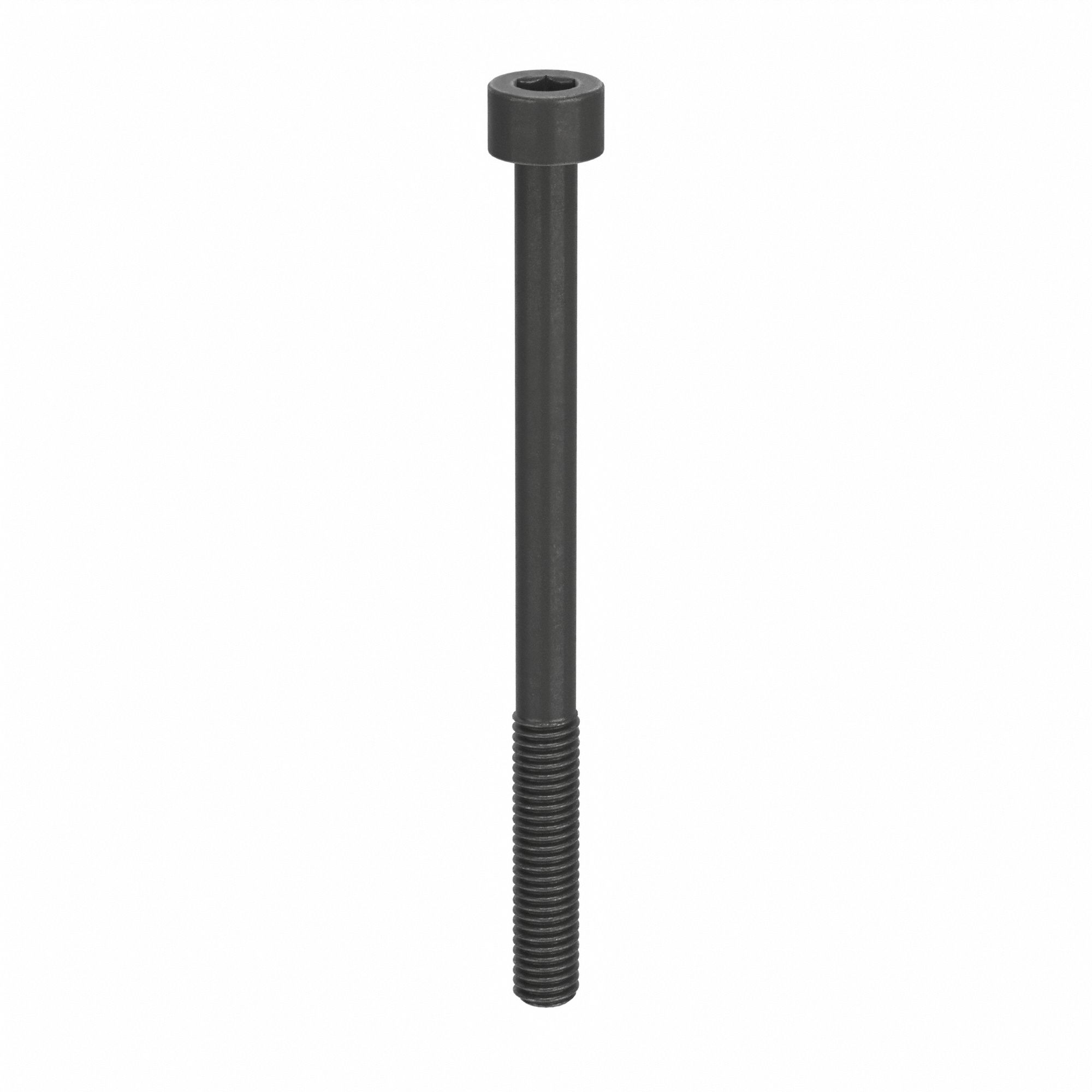 Socket Head Cap Screw: #10-32 Thread Size, 2 1/2 in Lg, Std, Black Oxide, Alloy Steel, 100 PK