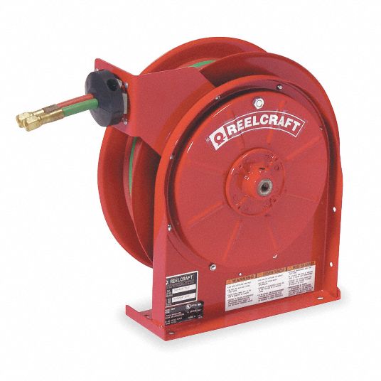 917471-3 Reelcraft 19 x 7 x 20-1/4 Gas Welding Hose Reel; For Oxygen and  Acetylene, Mapp, Propane, Natural and other