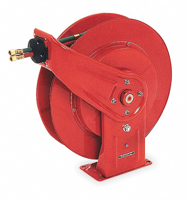 REELCRAFT, 50 ft (1/4 in I.D.), 9/16 in F UNF, Welding Hose Reel - 5PR84