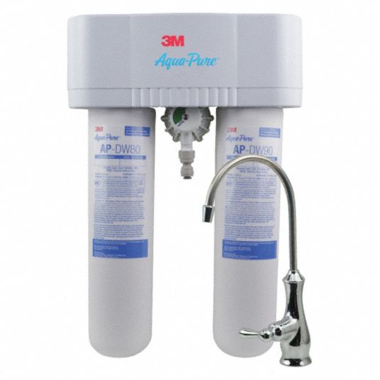 3M AQUAPURE Water Filter System 0.5 micron, 0.6 gpm, 625 gal, 15 3/4