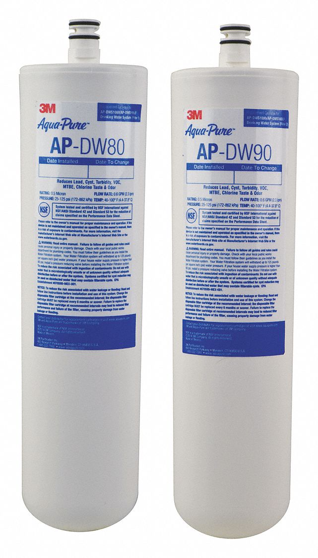 3M AQUAPURE Quick Connect Filter 0.5 micron, 8.3 gpm, 11 3/4 in