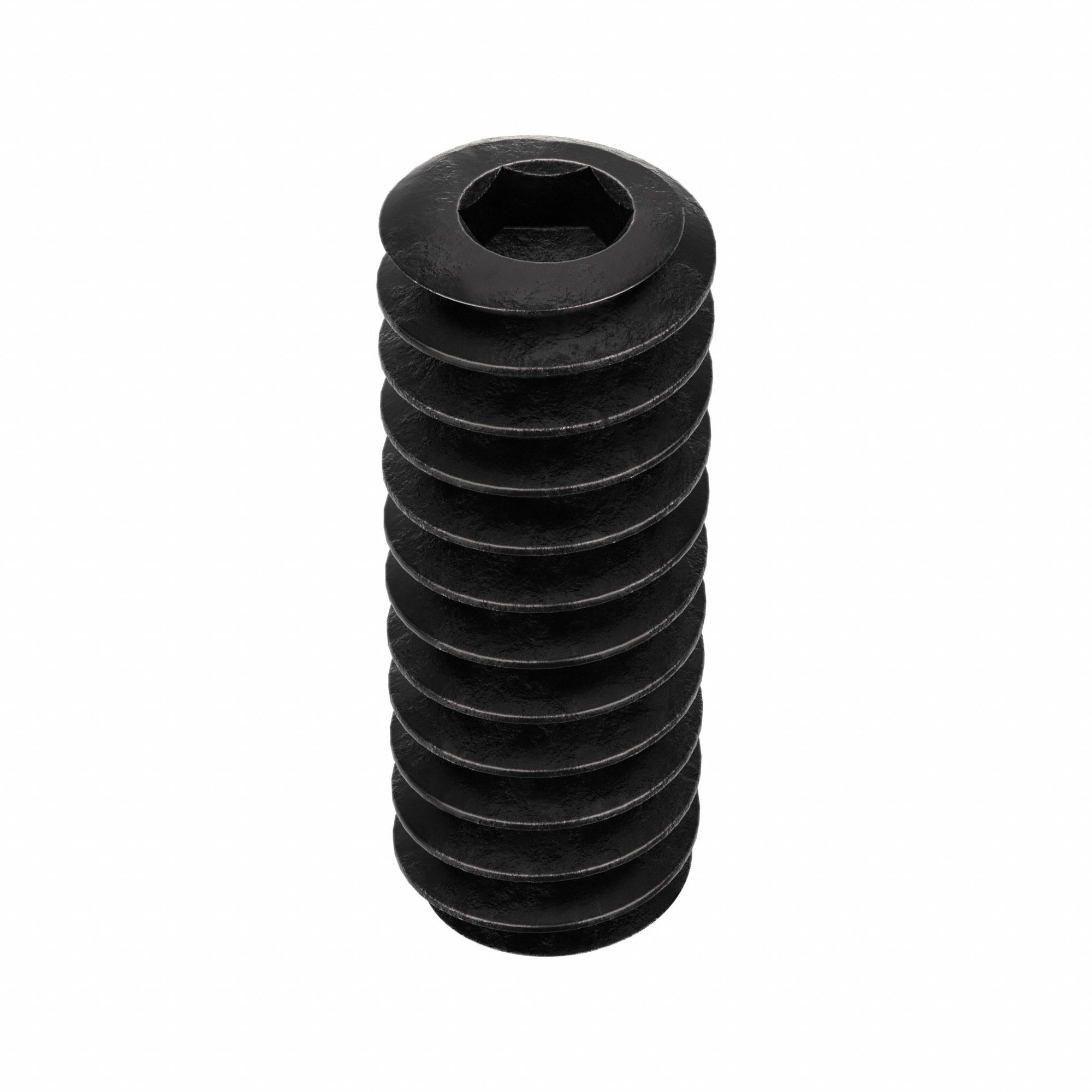 Socket Set Screw: #4-40 Thread Size, 5/16 in Overall Lg, Cup pt, Alloy Steel, Black Oxide, 100 PK