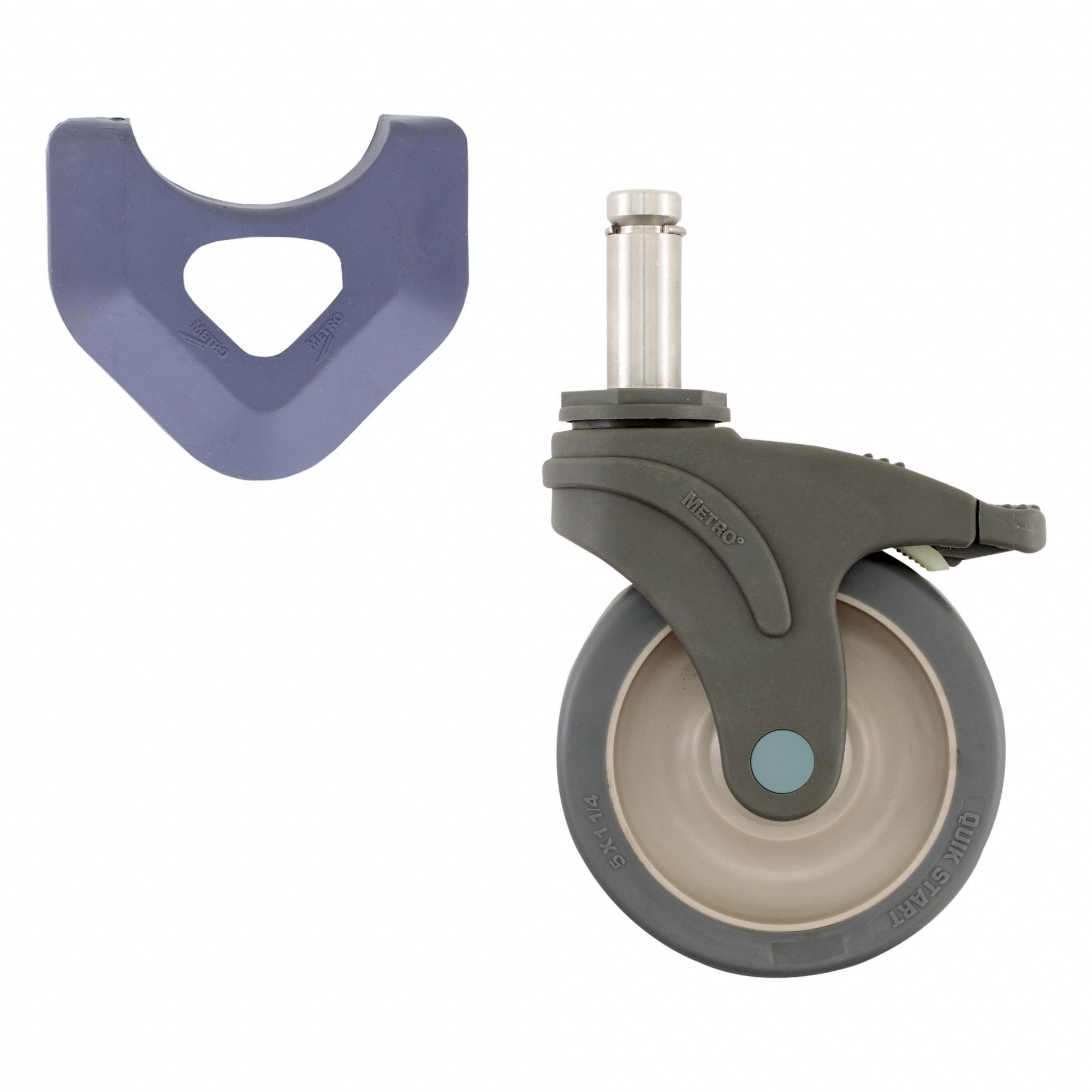 Swivel Brake Caster Poly and SS 5 Metro