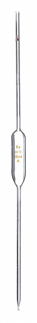 VOLUMETRIC PIPETTE,GRADEA,GLASS,50M