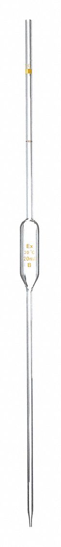 PIPETTE VOLUMET,CATA,VERRE,20ML,PK8
