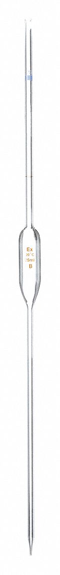 VOLUMETRIC PIPETTE,GRADEA,GLASS,25M