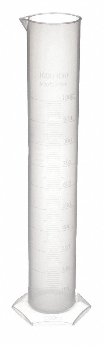 GRADUATED CYLINDER,1000ML,PLASTIC,P
