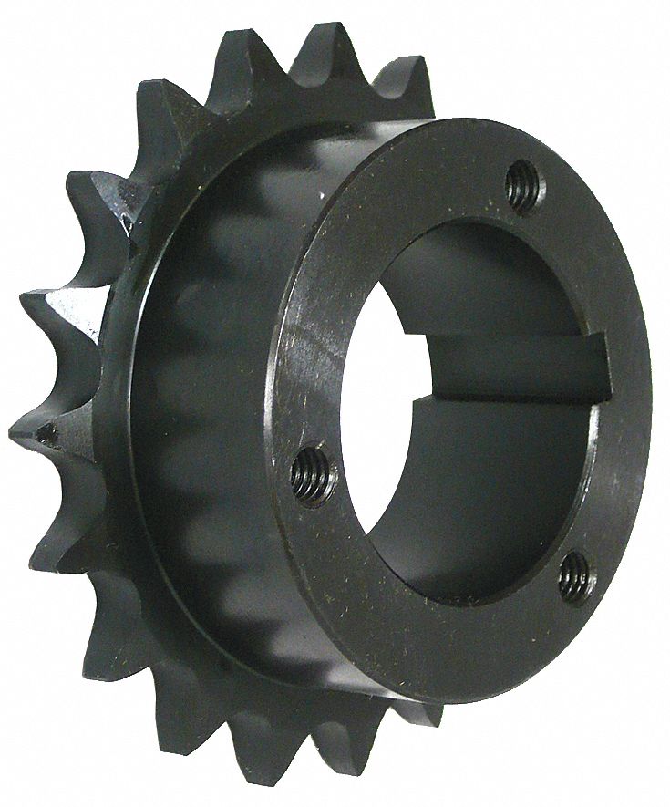 thumbnail image 2 of #60 Chain Sprocket – 20 Tooth Type B Hub, 1" Bore, Heat Treated 2 of 5