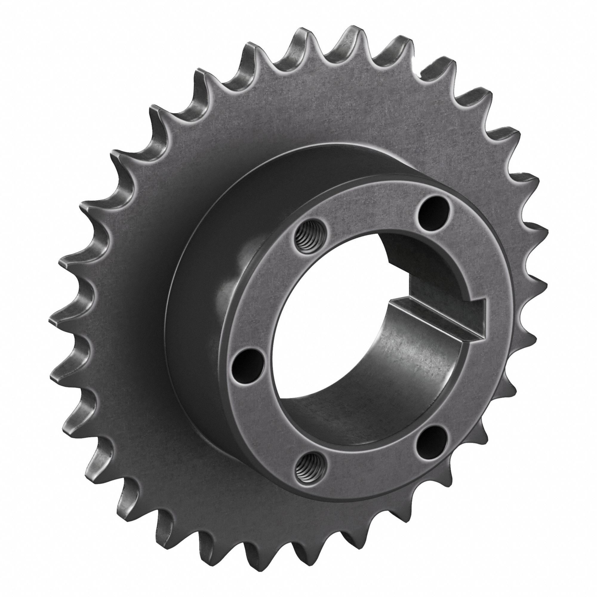 Sprocket: For 40 Chain, 30 Teeth, 4.783 in Pitch Dia, 5.057 in Outside Dia, Steel