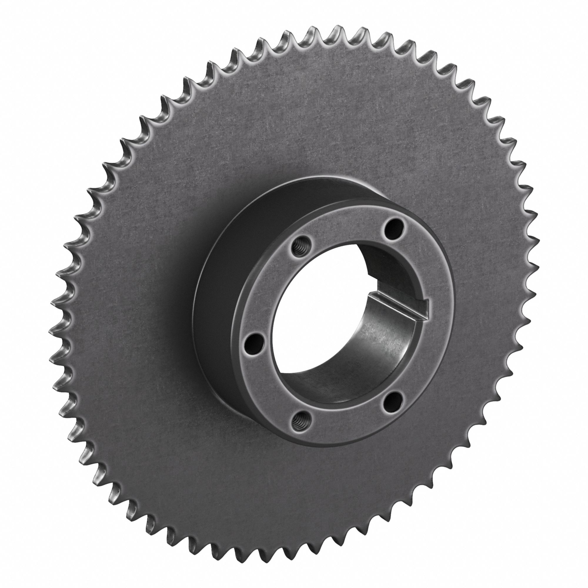 Sprocket: For 40 Chain, 60 Teeth, 9.554 in Pitch Dia, 9.841 in Outside Dia, Steel