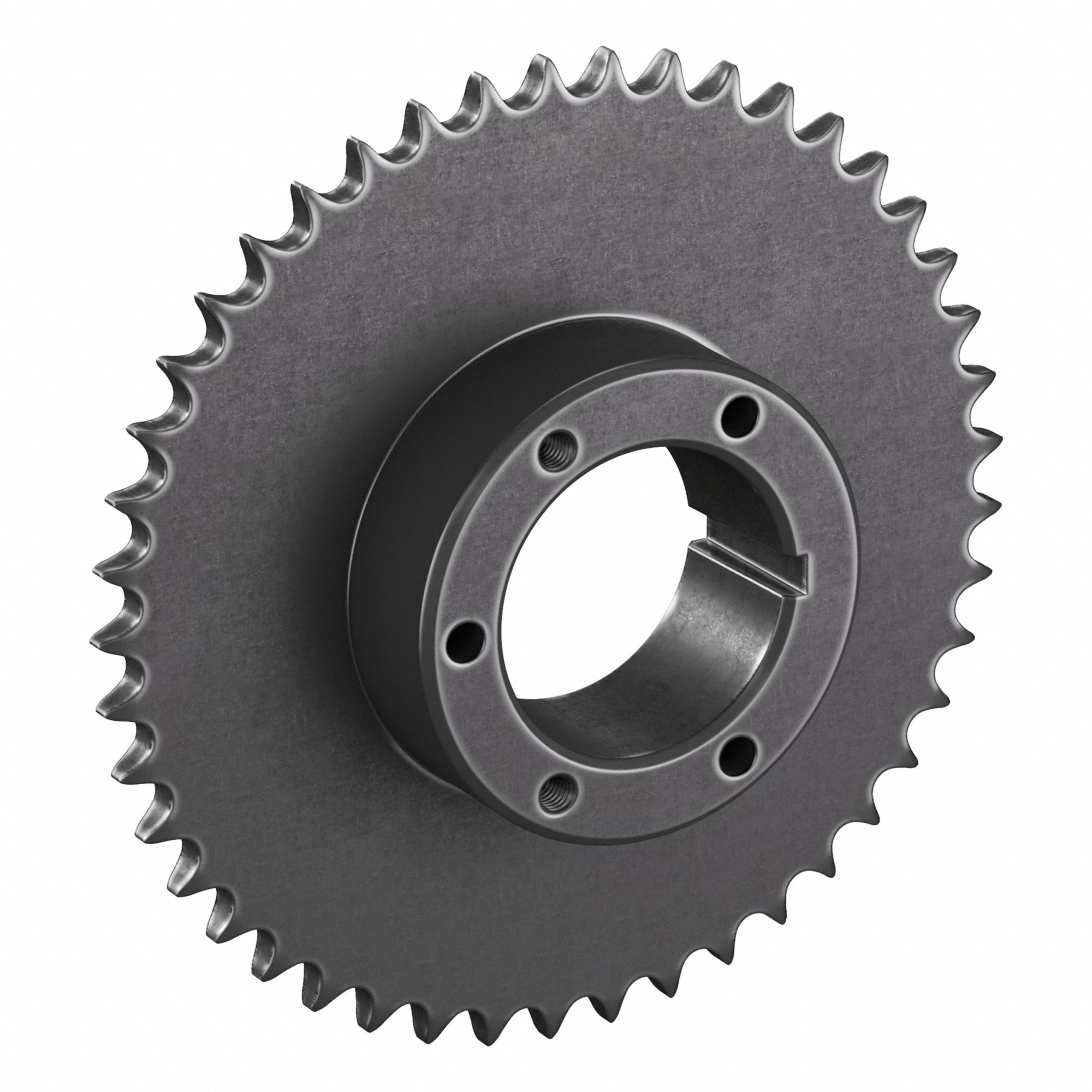 Sprocket: For 50 Chain, 45 Teeth, 8.96 in Pitch Dia, 9.313 in Outside Dia, Steel