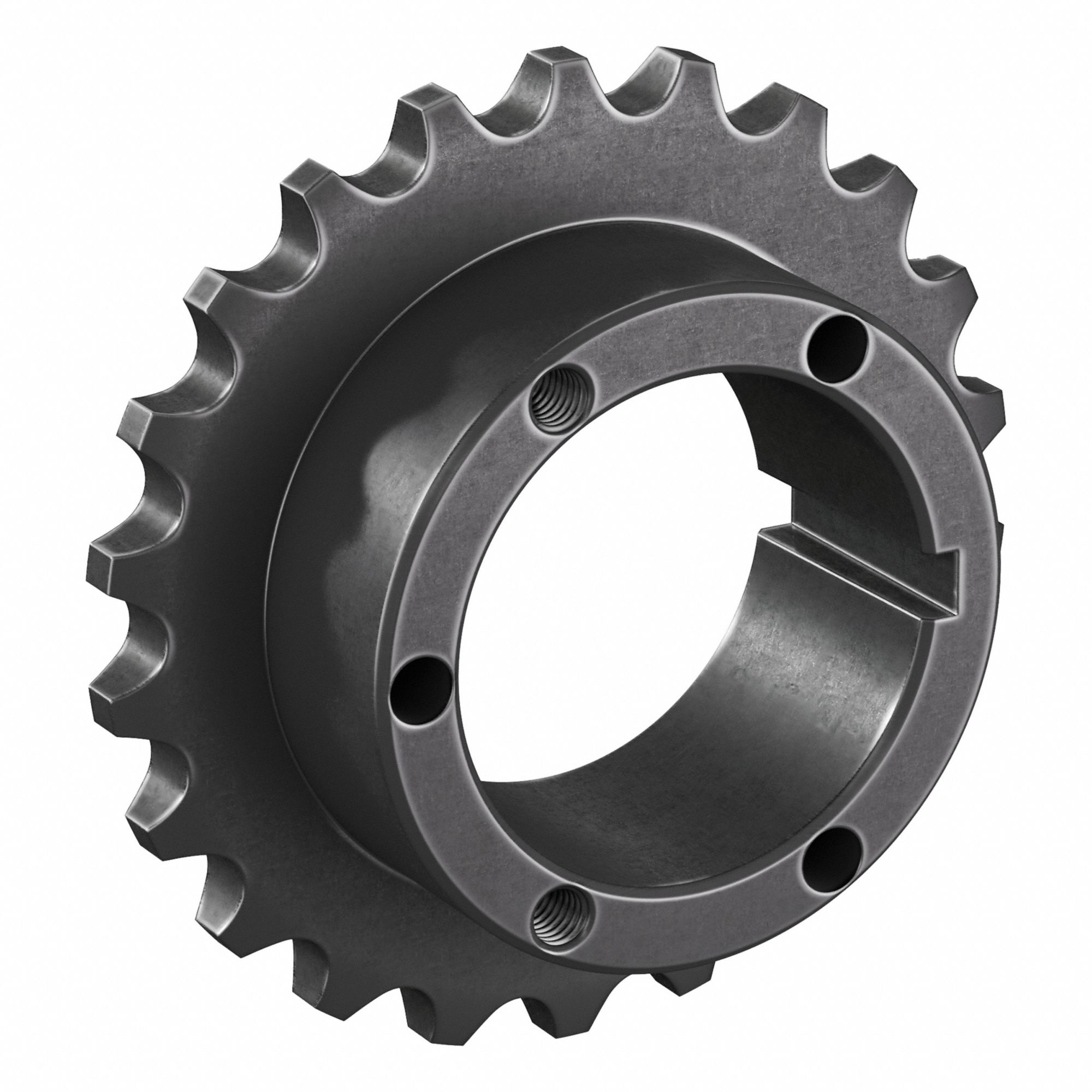 Sprocket: For 60 Chain, 22 Teeth, 5.508 in Pitch Dia, 5.666 in Outside Dia, Steel