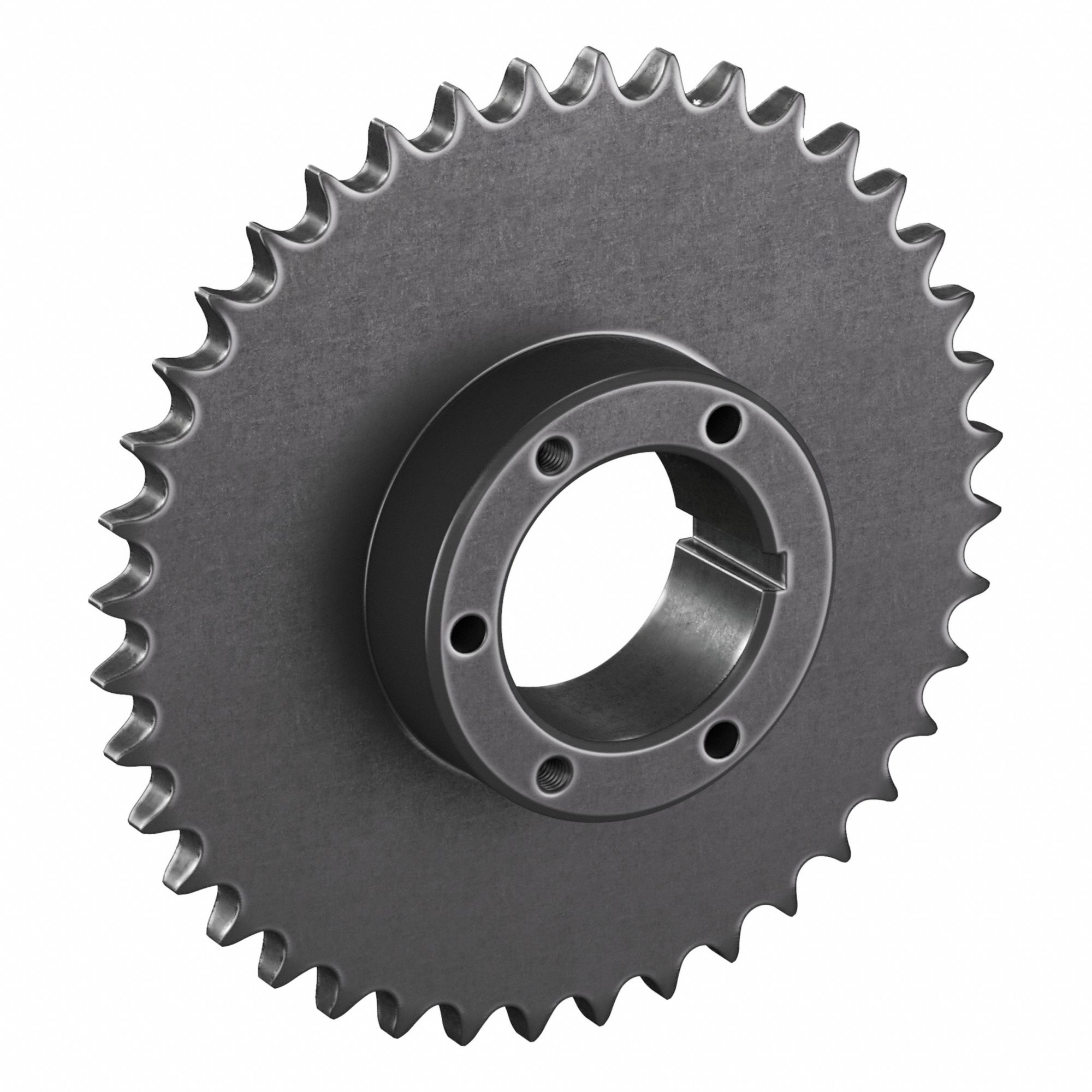 Sprocket: For 60 Chain, 40 Teeth, 9.56 in Pitch Dia, 9.98 in Outside Dia, Steel