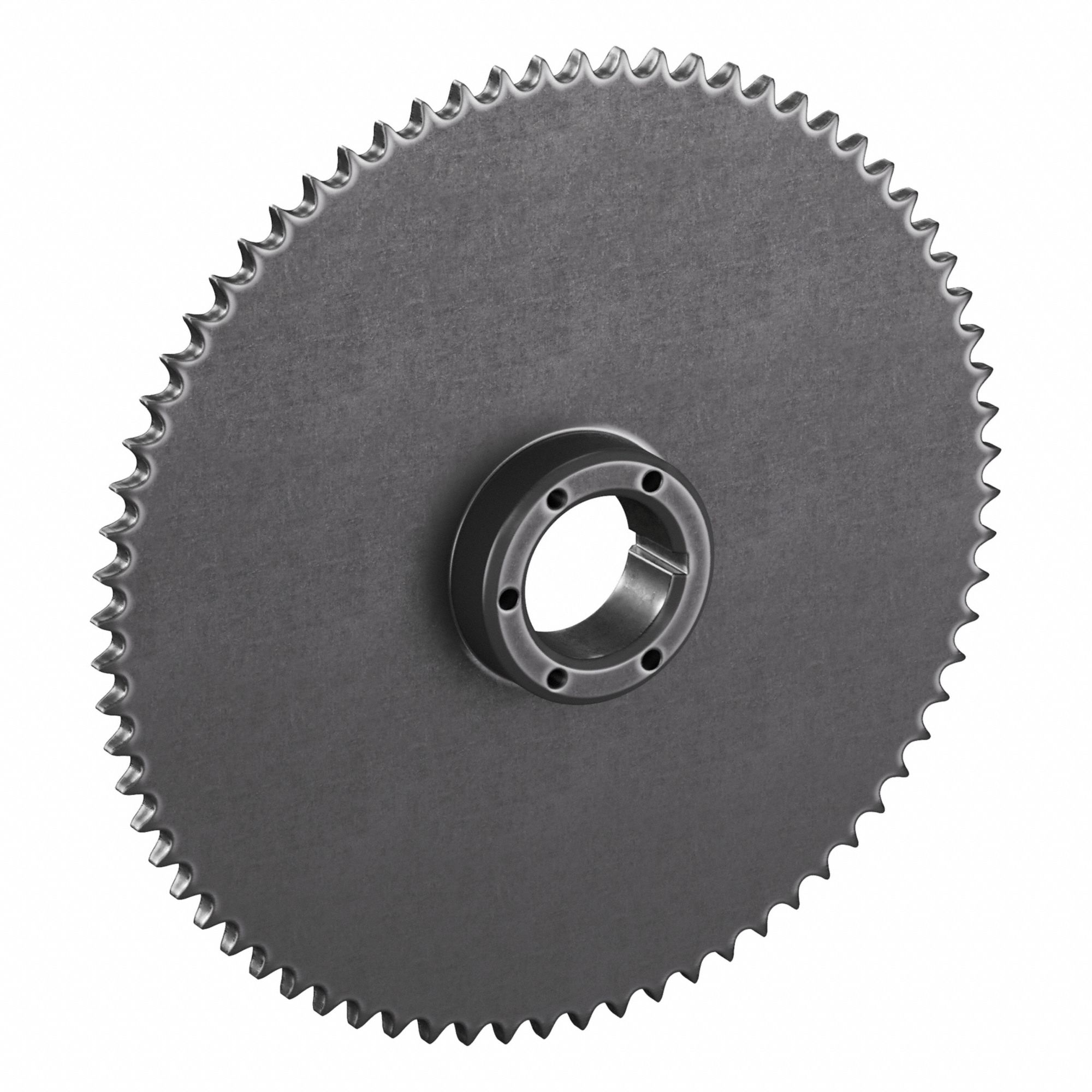 Sprocket: For 60 Chain, 72 Teeth, 17.195 in Pitch Dia, 17.628 in Outside Dia, Steel