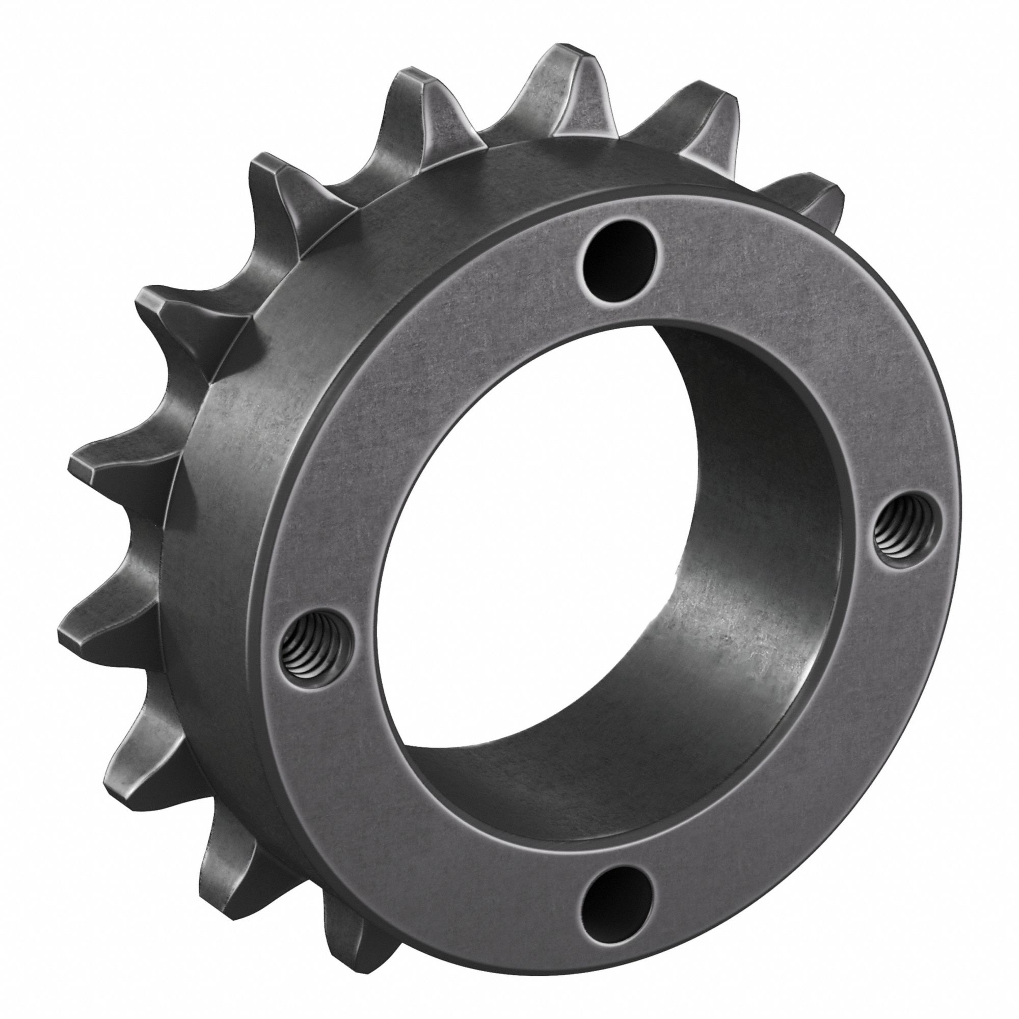 Sprocket: For 40 Chain, 17 Teeth, 2.721 in Pitch Dia, 2.975 in Outside Dia, Steel