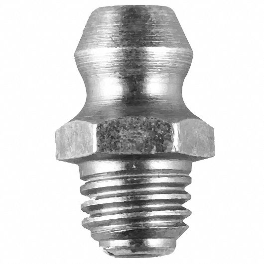 Grease nipples 1/8" BSP zinc plated pack of 12 straight 