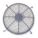 HYDRONIC UNIT HEATER FAN GUARD, OSHA FAN GUARD, 5PV54/5PV55, METAL WIRE, DARK GREY
