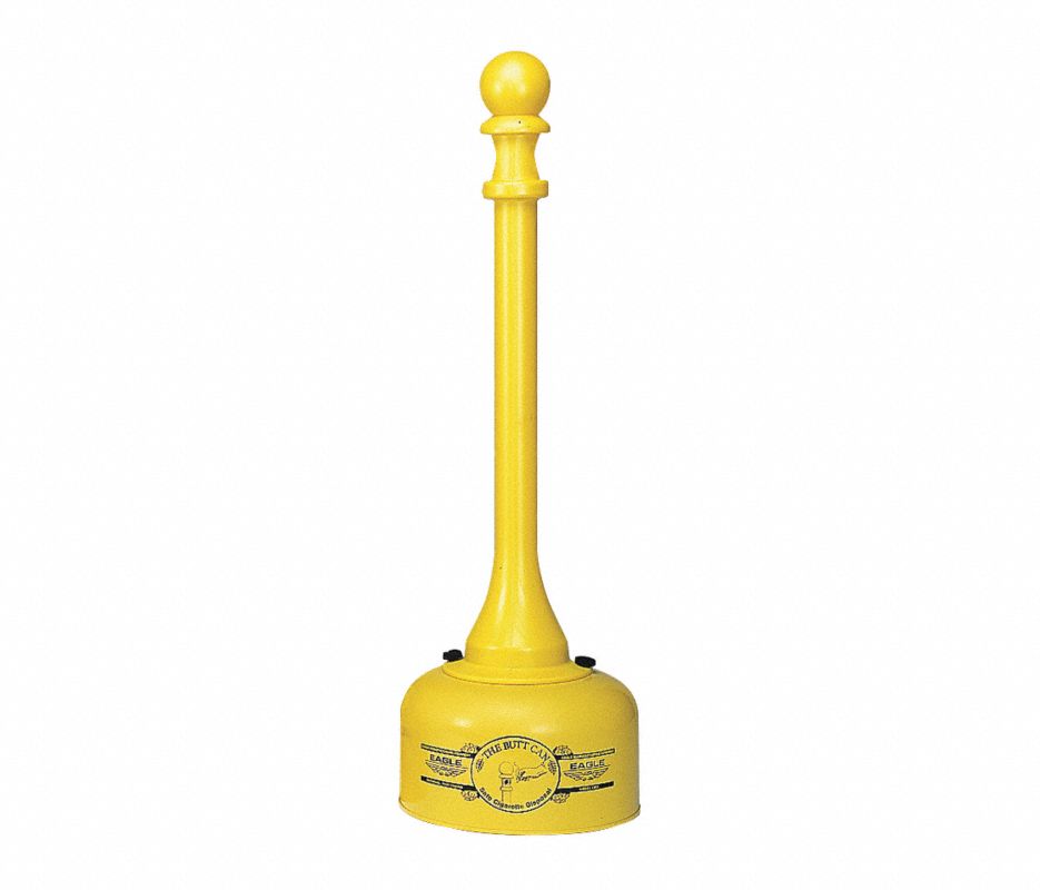 Yellow Cigarette Receptacle