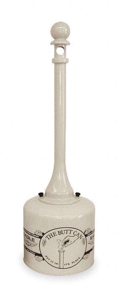 CIGARETTE RECEPTACLE,5 GAL.,TAN