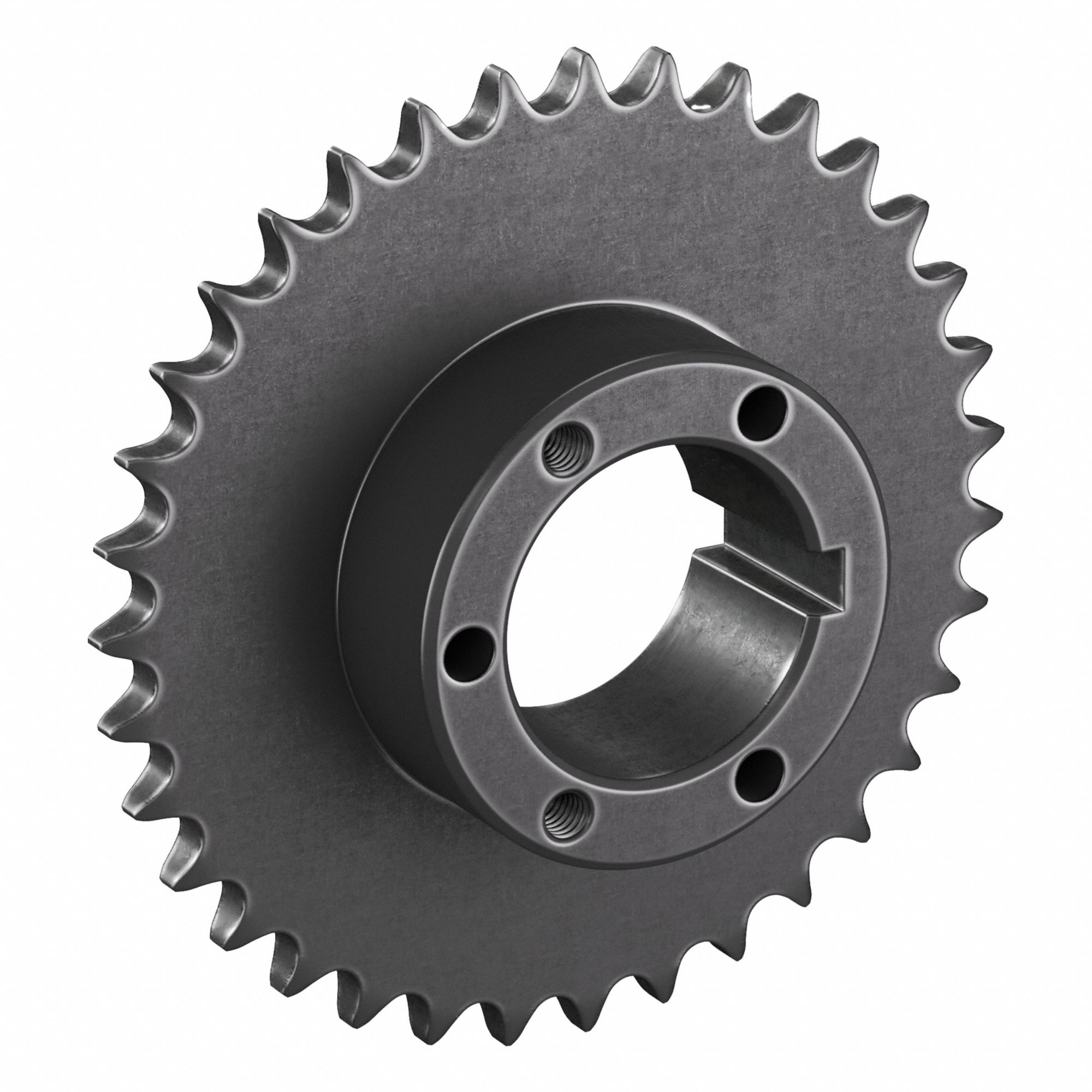 Sprocket: For 40 Chain, 35 Teeth, 5.578 in Pitch Dia, 5.855 in Outside Dia, Steel