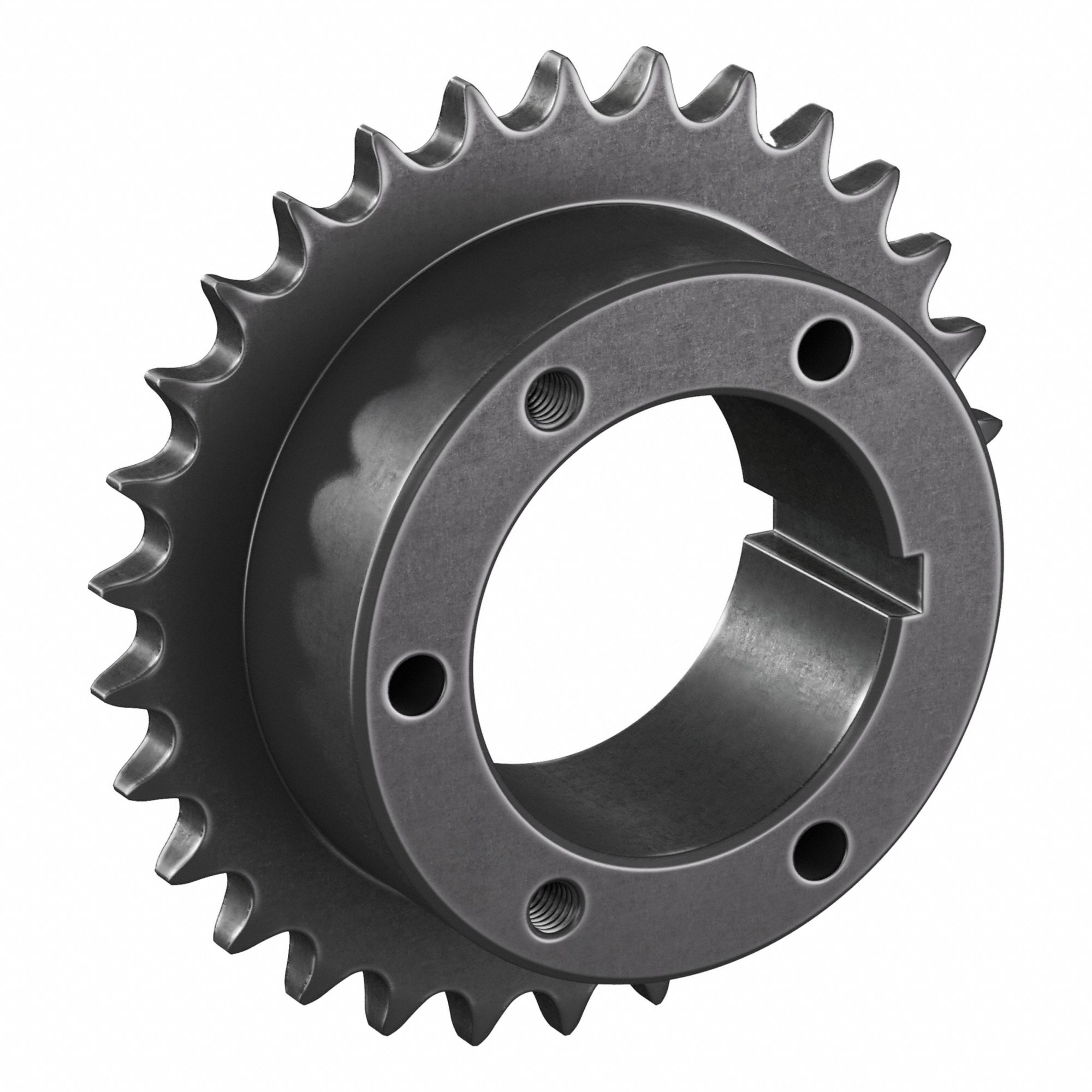 Sprocket: For 50 Chain, 30 Teeth, 5.979 in Pitch Dia, 6.321 in Outside Dia, Steel